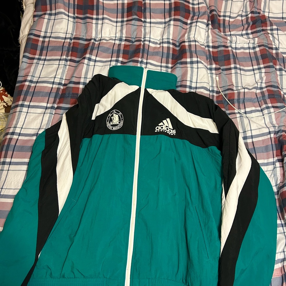 Adidas Teal and Black Jacket